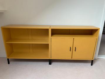 Vintage kast dressoir geel Simpla Lux  beschikbaar voor biedingen