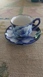 KT Hand Spray in Glaze Japan 1950 - 1960 kobaltblauw lotus, Ophalen of Verzenden