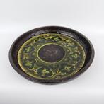 prachtige vintage rond Bitossi bord Carta Fiorentina, Antiek en Kunst, Ophalen of Verzenden