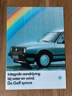 Volkswagen VW Golf Syncro brochure 2/86, Verzenden, Zo goed als nieuw, Volkswagen