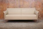 Als NIEUW! beigekleurige leren Leolux Mayon design bank (2st, Leolux, Leolux, Design, 150 tot 200 cm