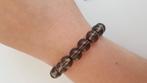 Armband van rookkwarts, Overige materialen, Verzenden, Nieuw, Grijs