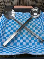 Grote rvs horeca opscheplepel en schuimspaan, 40cm lang, Ophalen, Nieuw, Rvs of Chroom, Vaatwasserbestendig
