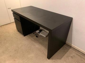 Ikea malm bureau zwart - afbeelding 3