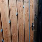 Schuttingdeur nieuw stalen frame 100x180 rvs cilinderslot, Ophalen, Nieuw, Hout, 150 tot 200 cm