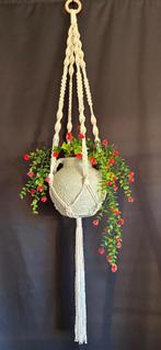 Macramé handgemaakte plantenhanger, Ophalen of Verzenden, Zo goed als nieuw
