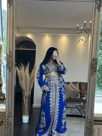 TE HUUR Takchita Takshita Marokkaanse Caftan Kaftan, Ophalen of Verzenden, Zo goed als nieuw, Blauw, Onder de knie