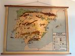 schoolplaat Spanje Portugal, Bakker en Rusch, Ophalen of Verzenden, Aardrijkskunde