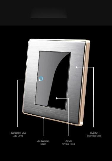 2x exclusieve touch lichtschakelaars, Doe-het-zelf en Verbouw, Elektra en Kabels, Nieuw, Schakelaar, Ophalen of Verzenden