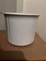Witte Bloempot, Huis en Inrichting, Emmers, Ophalen of Verzenden, Gebruikt, Overige materialen