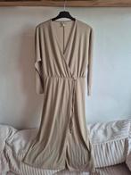 Beige H&M Herfstjurk - Fijne Stof, Maat 38/40 (M), H&M, Beige, Ophalen of Verzenden