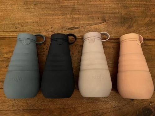 Nieuw ! Stojo bottle opvouwbare waterfles 590 ml 4 kleuren, Sport en Fitness, Bidons, Nieuw, Ophalen of Verzenden