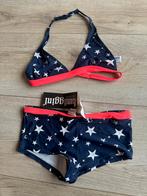 Bikini blauw blauwe sterren geen badpak 176, Bikiniset, Nieuw, Maat 176, Verzenden