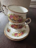 Set van 2 kopjes Elizabethan Staffordshire, Ophalen of Verzenden, Zo goed als nieuw, Porselein, Kop en/of schotel