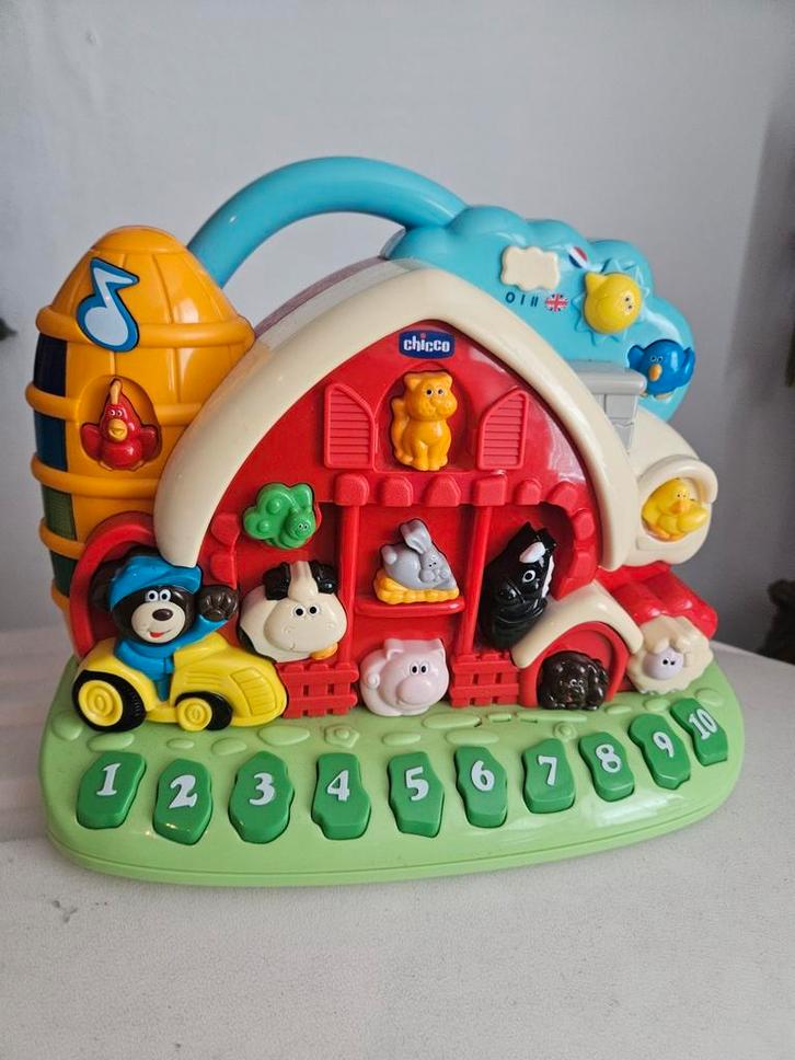 Chicco Tweetalige Pratende Boerderij, Kinderen en Baby's, Speelgoed | Babyspeelgoed, Zo goed als nieuw, Overige typen, Met geluid