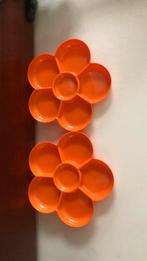 Vintage Snackschaal Bloemvorm, Kunststof, Gebruikt, Schaal, Ophalen of Verzenden