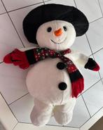 Sneeuwpop pluche 60 cm hoog, Diversen, Kerst, Ophalen of Verzenden, Gebruikt