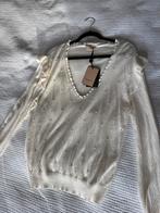 Twinset Witte Feestelijke Trui XXL Nieuw, Kleding | Dames, Truien en Vesten, Ophalen of Verzenden, Nieuw, Maat 46/48 (XL) of groter