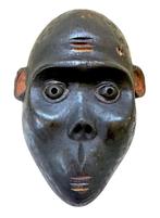 Afrikaanse Bulu apenmasker hout 32 cm, Verzenden