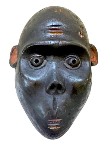 Afrikaanse Bulu apenmasker hout 32 cm beschikbaar voor biedingen
