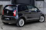 Volkswagen Up! 1.0 2012 | Black 75PK | Pano-Leder | Luxe, Auto's, Volkswagen, Euro 5, Gebruikt, Met garantie (alle), 4 stoelen