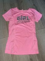 Roze sportshirt 158 164 sport shirt tshirt, Meisje, Sport- of Zwemkleding, Zo goed als nieuw, Verzenden