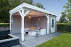 15% extra korting + OFFERTE & 3D ONTWERP VAN JOUW BUITENVER, Tuin en Terras, Tuinhuizen, Ophalen of Verzenden, Nieuw, Hout, 3 ramen of meer