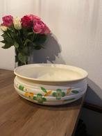 Vintage Schaal met Bloemenmotief, Ophalen, Gebruikt, Overige kleuren, Aardewerk of Porselein