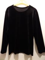 Shirt lange mouw fluweel, Ophalen of Verzenden, Gedragen, Maat 42/44 (L), Zwart
