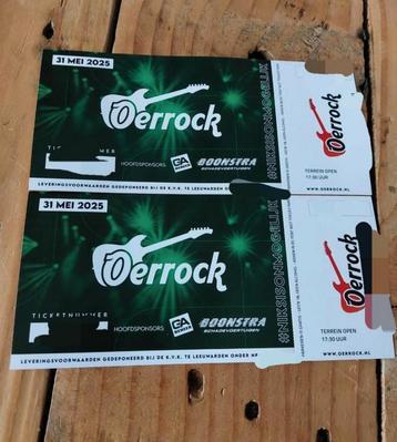 Oerrock 2 zaterdag kaarten op te halen. Bieden per stuk beschikbaar voor biedingen