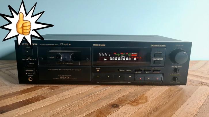 Pioneer CT-477 cassettedeck, Audio, Tv en Foto, Versterkers en Receivers, Pioneer, Ophalen of Verzenden