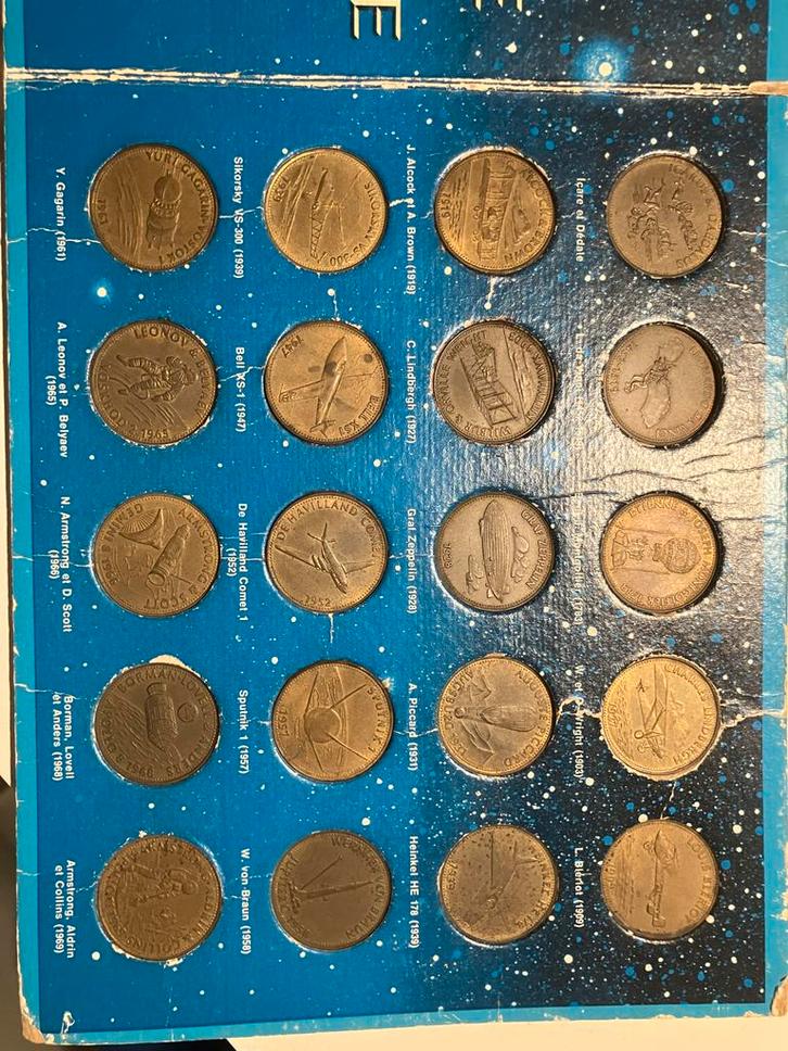 Zoldervondst Munten Luchtvaart Geschiedenis, Postzegels en Munten, Munten | Europa | Niet-Euromunten, Losse munt, Overige landen