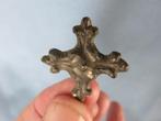 Karolingische rijk - middeleeuwen - kruis fibula - ca. 800, Ophalen of Verzenden, Brons