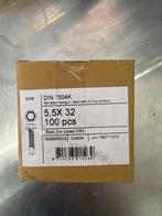 DIN 7504K Zelfborende Schroeven 5,5x32 - 100 stuks, Ophalen of Verzenden, Nieuw, Minder dan 50 mm, Schroeven