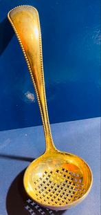 Antieke zilveren poedersuiker lepel/strooier 16 cm, Antiek en Kunst, Ophalen of Verzenden