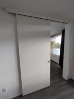 Schuifdeur met Rail en behuizing 245x105x3,8 cm, Doe-het-zelf en Verbouw, Deuren en Horren, Ophalen, Gebruikt, 80 tot 100 cm, Binnendeur