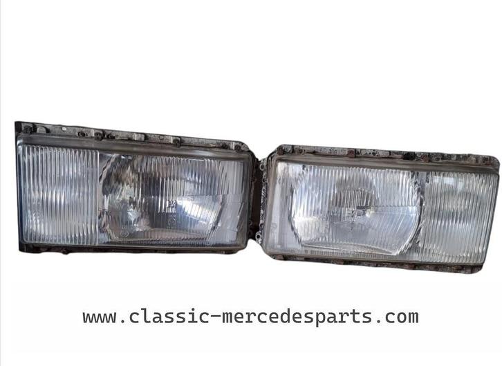 Koplampen set Mercedes W116 280s 280se 280sel 350se 350sel 4, Auto-onderdelen, Verlichting, Mercedes-Benz, Gebruikt, Ophalen of Verzenden