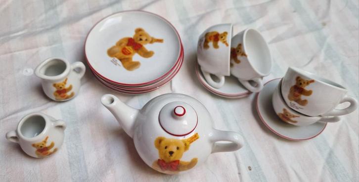 Steiff Poppenserviesje Replica 1988, Antiek en Kunst, Antiek | Servies compleet, Ophalen of Verzenden