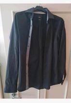 Hugo Boss blouse donkerblauw maat 42, Kleding | Heren, Overhemden, Ophalen of Verzenden, Zo goed als nieuw, Blauw, Halswijdte 41/42 (L)
