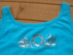 G-SUS top aqua blauw met zilver maat S, Kleding | Dames, Tops, Maat 38/40 (M), Blauw, Ophalen of Verzenden, Zo goed als nieuw