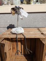 Zittend tuinbeeld van natuursteen en rvs, Tuin en Terras, Tuinbeelden, Niet ingevuld, Steen, Overige typen, Niet ingevuld