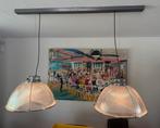 2x hanglamp met ophangcontructie, Huis en Inrichting, Ophalen of Verzenden, Zo goed als nieuw, Minder dan 50 cm