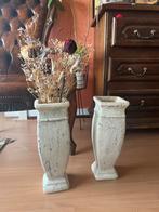 Paar Vintage brocante Engelse / franse Betonnen Tuinvazen, Ophalen of Verzenden, Zo goed als nieuw