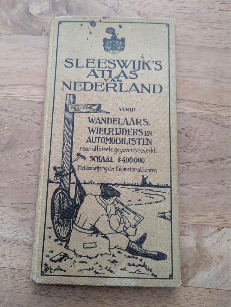 Sleeswijk's atlas van Nederland, voor wandelaars..., Gelezen, Overige typen, Ophalen of Verzenden, 1800 tot 2000