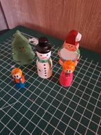 Peg dolls sneeuw man 2 popjes kerstboom kerstman, Kinderen en Baby's, Ophalen of Verzenden