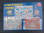 Jan van Halsteren 3x 1000 stuks, Hobby en Vrije tijd, Denksport en Puzzels, Ophalen, 500 t/m 1500 stukjes, Zo goed als nieuw, Legpuzzel