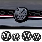 Volkswagen logo’s zwart glans/matt, Auto diversen, Autostickers, Ophalen of Verzenden
