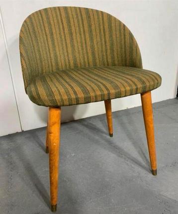 Scandinavisch cocktailstoeltje – wol, walnoothout beschikbaar voor biedingen