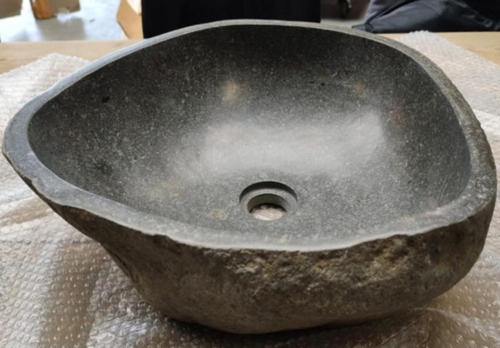 rivierstenen waskom, Huis en Inrichting, Badkamer | Badkamermeubels, Zo goed als nieuw, Overige typen, Minder dan 100 cm, Minder dan 50 cm