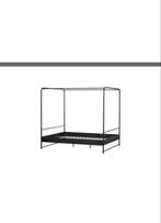 Bunk bed Stijlvol zwart metalen hemelbed, Huis en Inrichting, Slaapkamer | Bedden, Ophalen, Gebruikt, Zwart, Tweepersoons